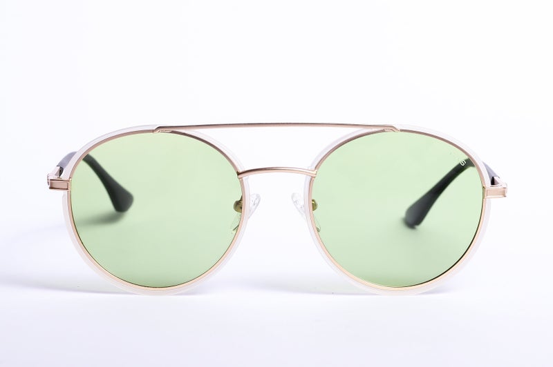 VEGAS Full Rim Round Men Light Green  Sunglasses V2043 C4 - Image 1